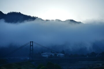 fog on the bridge