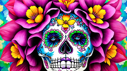 Día de Muertos México: Catrina, IA Generativa