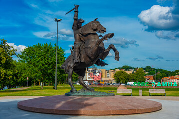 Vytis Monument in Kaunas in Lithuania