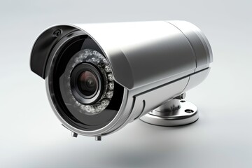 security camera isolated on a white background. Generative AI