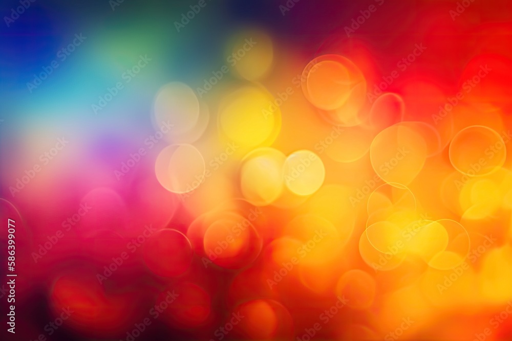Poster vibrant abstract background with blurred effect. generative ai