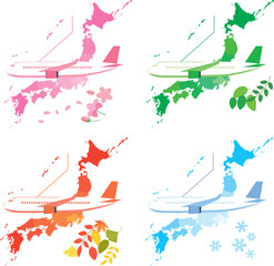 四季と飛行機