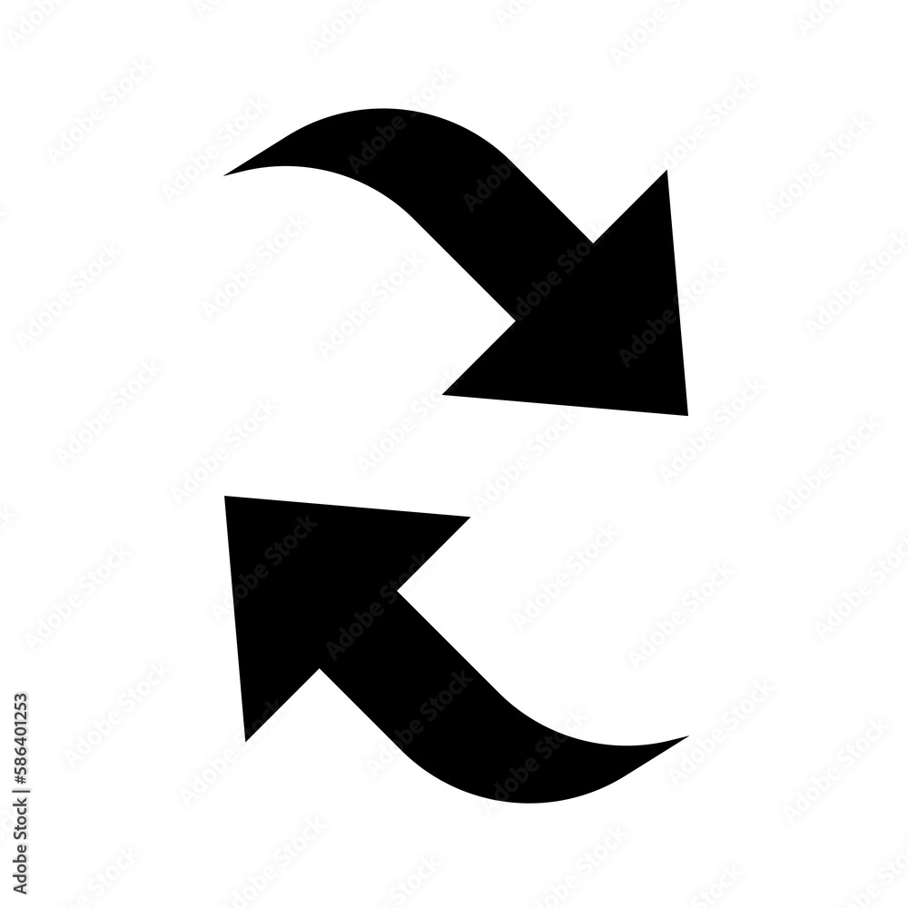Aufkleber return arrow symbol element