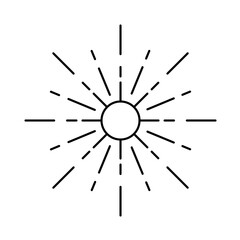 Obraz premium sun light rays element