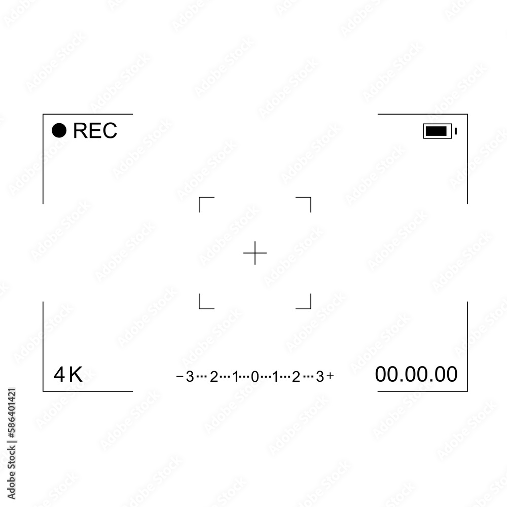 Poster digital camera viewfinder interface