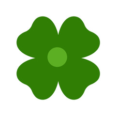 green clover flower isolated