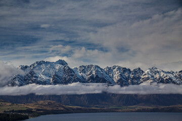 Fototapeta na wymiar Queenstown New Zealand Remarkables mountain 