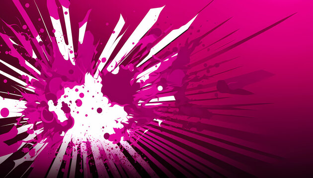 Explosion Pink Background HD Wallpaper. Illustration. Generative AI