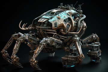 Mechanical Marvels: Futuristic Crab Robots and Cybernetic Technology, GENERATIVE AI