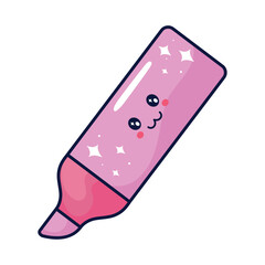 Fun cartoon highlighter kawaii