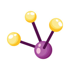 Science icon molecule chemistry