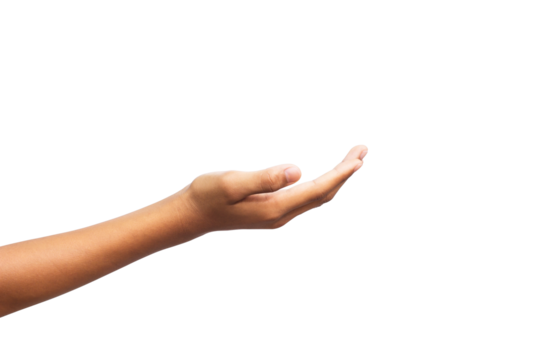 hand isolated on white - Powered by Adobe