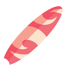 surfboard on white background