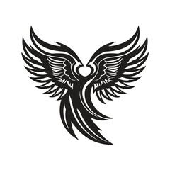 wing, vector concept digital art, hand drawn illustration