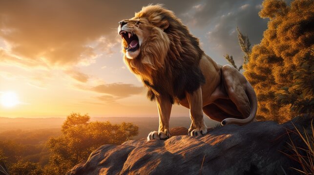 Lion Vs Eagle