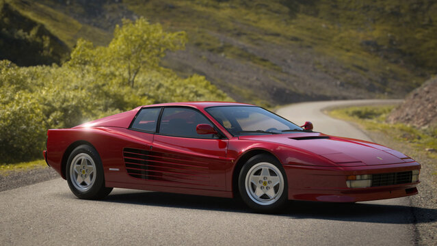 Ferrari Testarossa close view 28 Mar, 2023, Monza, Italy