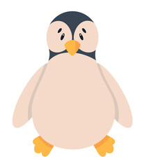 baby penguin icon isolated