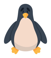 penguin icon isolated