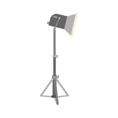 Fresnel Lighting Lamp for Movie Production Flat Icon with Transparent Background Png