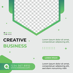business creative theme social media post template