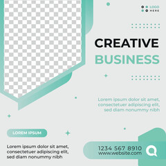 business creative theme social media post template