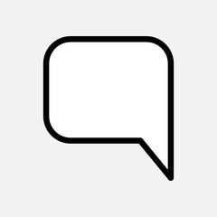 Fototapeta premium Bubble Speech Icon. Talk and Chat Illustration. Applied as Trendy Symbol for Design Elements, Websites, Presentation and Application - Vector. test, confuse, answer, question, qa, forum, dialog, a