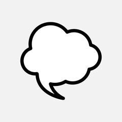 Bubble Speech Icon. Talk and Chat Illustration. Applied as Trendy Symbol for Design Elements, Websites, Presentation and Application -  Vector.    test, confuse, answer, question, qa, forum, dialog, a