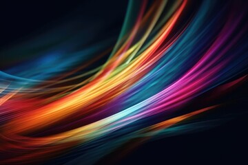vibrant multicolored background with a dark black overlay. Generative AI