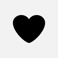 Heart Geometric Basic Shape Icon. Love  Symbol for Design, Presentation, Website or Apps Elements – Vector