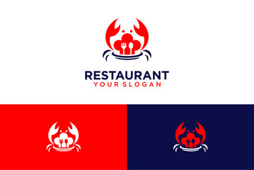 restaurant vector with crab logo design © raini syaikhlendra