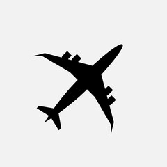 Plane Passenger Icon. Traveler, Tourist Symbol - Vector.    