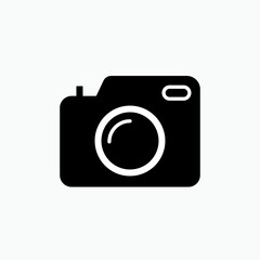 Camera Icon. Photography , Photographer Symbol for Design, Presentation, Website or Apps Elements - Vector.       