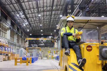 Project  Engineer train Inspect the train's diesel engine, railway track in depot of train 