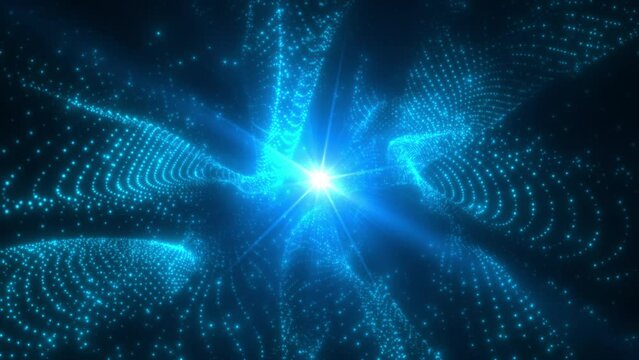 Creating the Future of Networks with Cutting-Edge Computer Technology. High-Quality Animated Background.