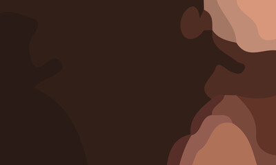 Aesthetic brown abstract background with copy space area. Suitable for poster and banner