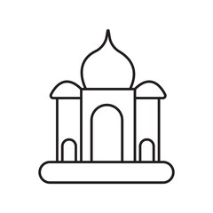temple icon outline