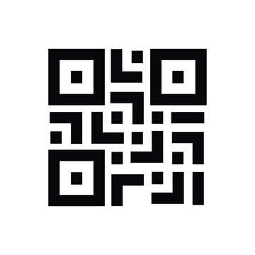 QR code scanning icon vector