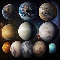 Obraz na płótnie Canvas The surprising diversity of planet types beyond our own solar system Generative Ai