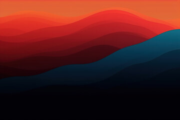 illustration of a sunset