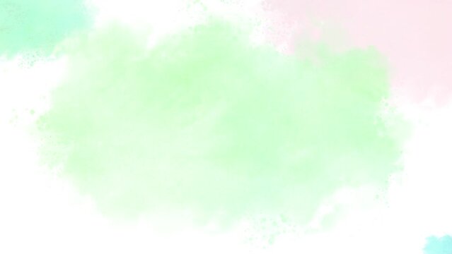 水彩絵の具が滲んで広がる動画　Abstract watercolor texture motion background