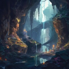 The deep, dark caves Generative Ai