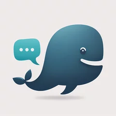 Foto auf Acrylglas Whale shark logo. Generative AI © premiumdesign