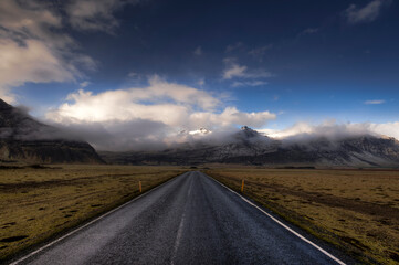 The ring road in Iceland