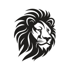 lion, vector concept digital art, hand drawn illustration