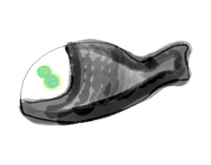 深海魚、デメニギス、Macropinna microstoma