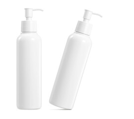 Carton packaging  bottle  foam tube  mockup isolated PNG transparent