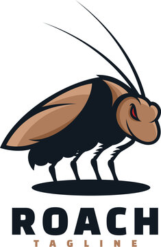 illustration of a roach cartoon character