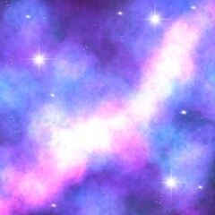 Obraz premium Fantasy Galaxy Cosmos Space with Shiny Stars Background
