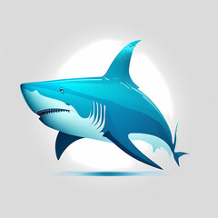 Obraz premium Shark Logo. Generative AI