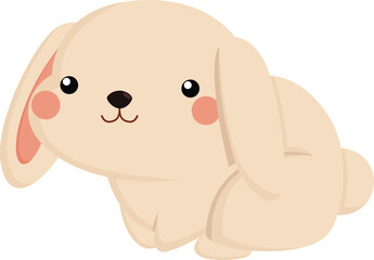 a vector of a cute rabbit
